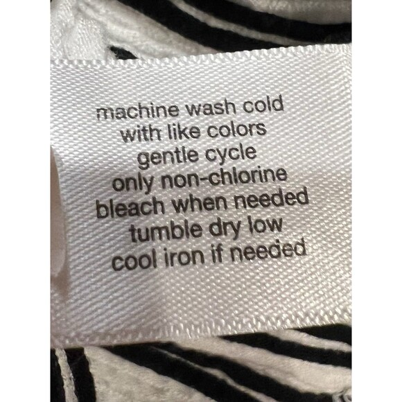 Lane Bryant Womens Plus Size White /Black Striped Short Sleeve Shirt 18/20 - Picture 7 of 7